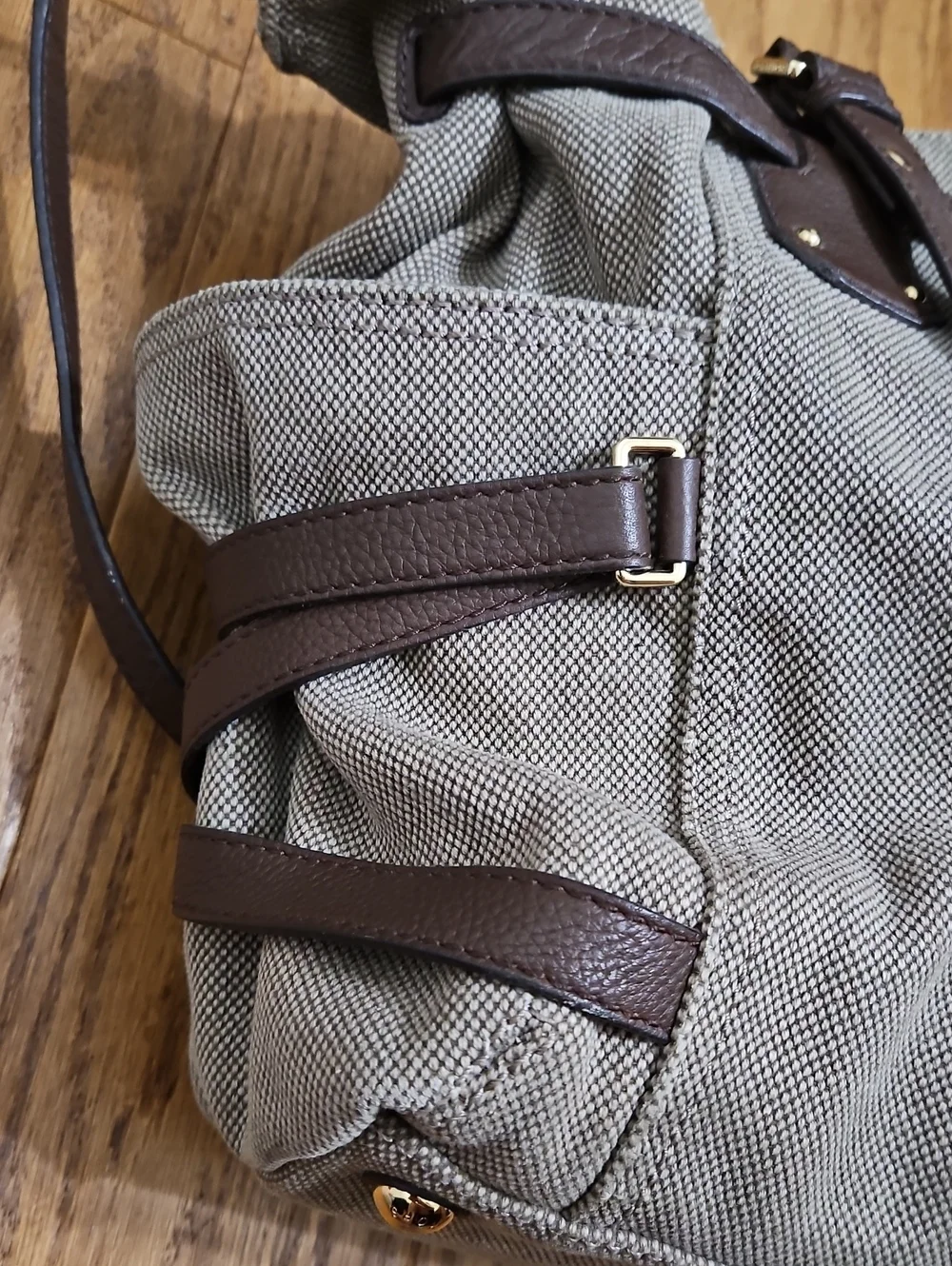 Michael Kors Gansevoort Large Canvas Tweed Tote Bag